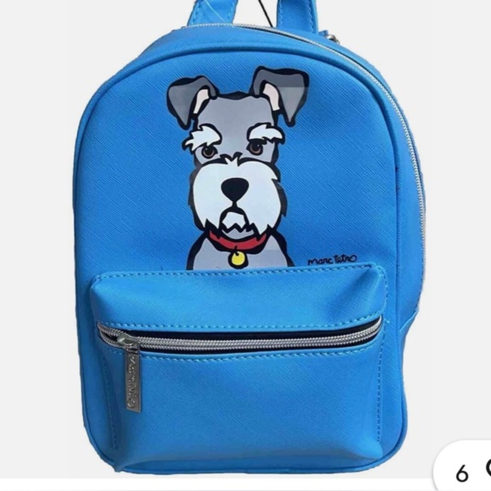 Marc Tetro Blue Schnauzer Backpack